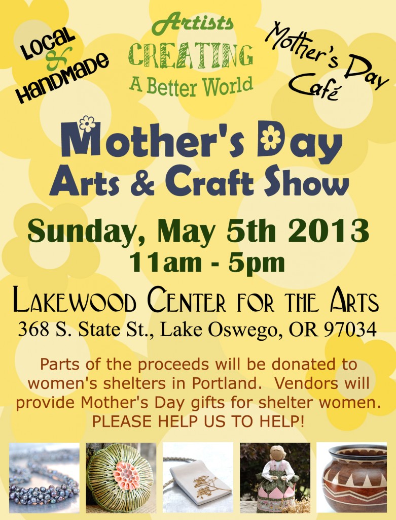 Artists Creating a Better World Mother's Day Show Poster